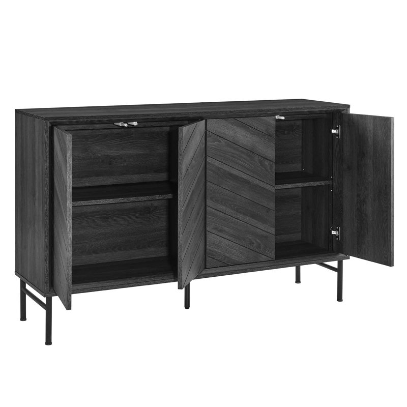 Buffet Harper Chevron par Modway, Noir