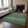 Premium Machine Washable Prisco Olive Rug