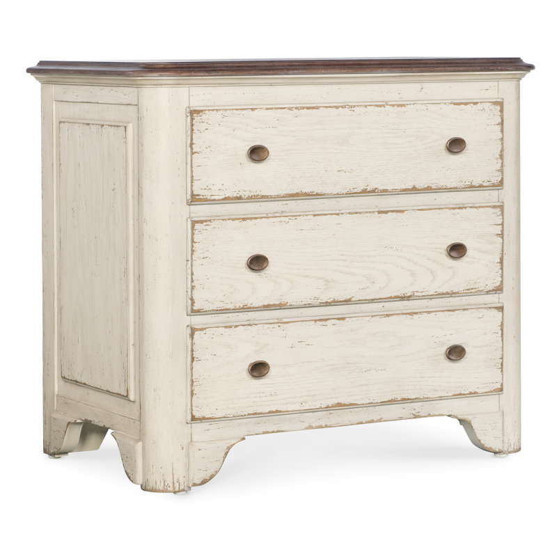 Americana 34'' W Nightstand, Cream/Beige