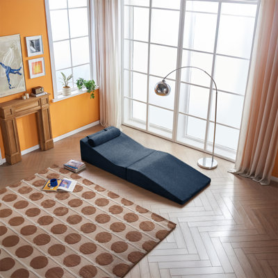 Canapé en éponge haute densité Pure - Chaise longue Tatami pliable et portable, canapé-lit multifonctionnel pour le salon et la chambre à coucher, sans assemblage, écologique, plusieurs couleurs