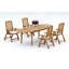 8 Seats 9 Pcs Grade-A Teak Wood Dining Set: 94" Double Extension Oval Table And 8 Ashely Folding Reclining Arm Chairs #11AS2208-1844632177
