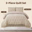 Ensemble de courtepointe 3 pièces en microfibre avec 2 taies décoratives-131384892-131384894