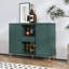 Grande armoire à café 47,23 po avec porte-bouteilles Buffet Table pour la maison, Honeycomb Carving Modern Design-1043251594