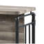 Table en métal et bois composite à hauteur de comptoir en chêne gris et table Sandy, capacité de poids de 100 lb