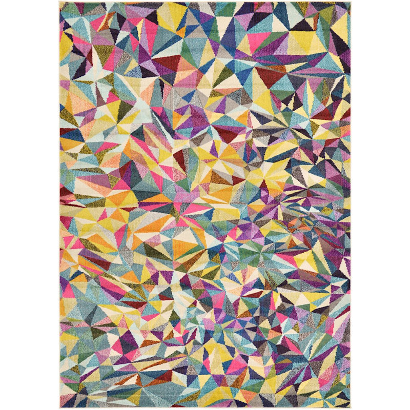 Abstract Indoor Rug, Rectangle 7' x 10'