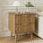 Fluted Nightstand With Curved Profile Design, 2-Drawer End Table, Bedside Table For Bedroom, Living Room-1145719694
