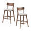 Ensemble de 2 chaises de bar en bois, tabourets à hauteur de comptoir avec dossier-110898518-110898520