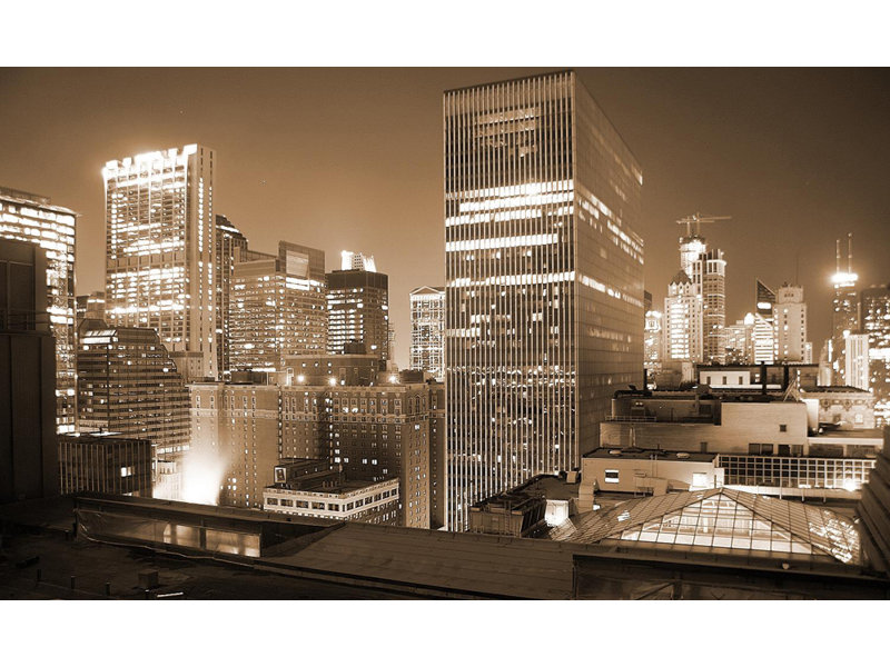 Chicago Downtown at Night