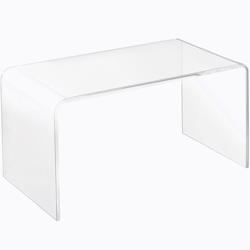 Table basse rectangulaire avec plateau en plastique / pierre
