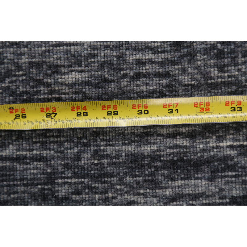 Tapis contemporain en laine noué à la main 4 pi x 6 po rectangulaire 3 pi 1 po x 6 pi