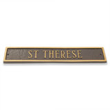 Classic 1-Line Wall Address Plaque
