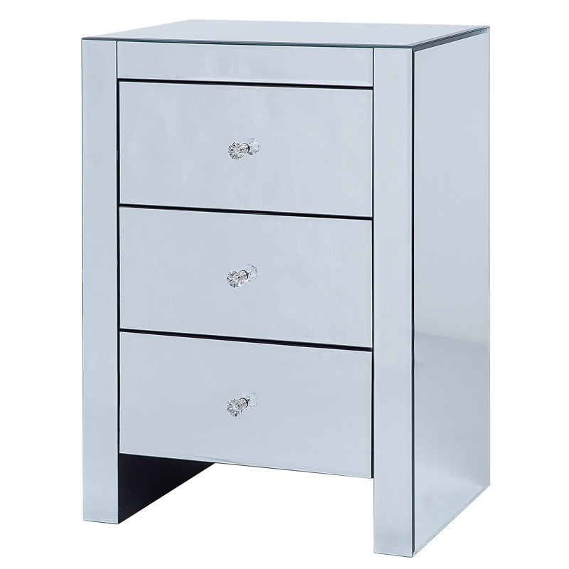 45cm W Manufactured Wood Bedside Table
