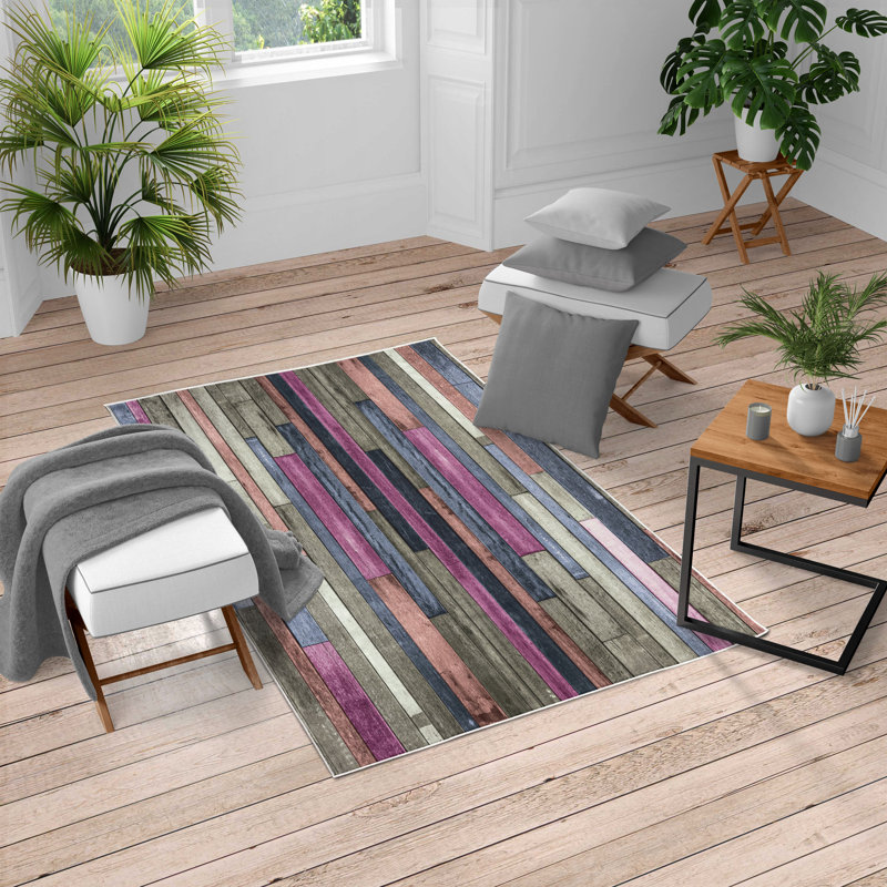 Tapis turc Ambesonne, Rectangle 2 pi 7 po x 4 pi 11 po