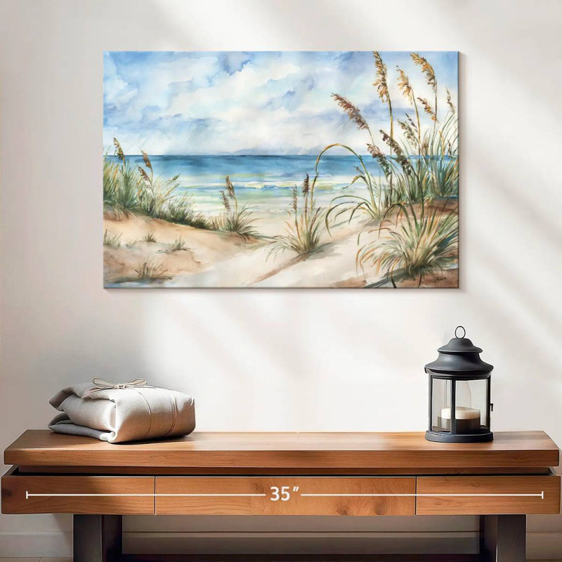 Gillard vue sur la mer, paysage, H 16 po x l 24 po