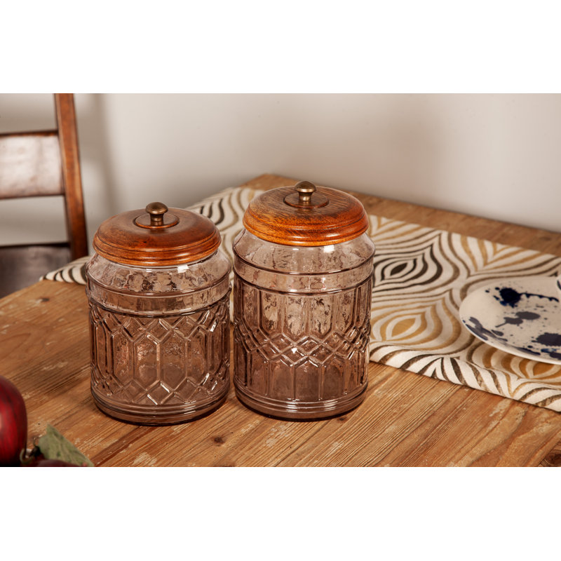 Vicknair Glass Canister - Set of 3