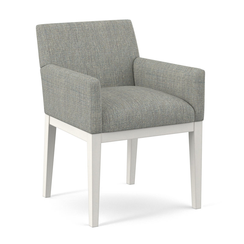 Upholstered Arm Chair, Applause Bravo, White