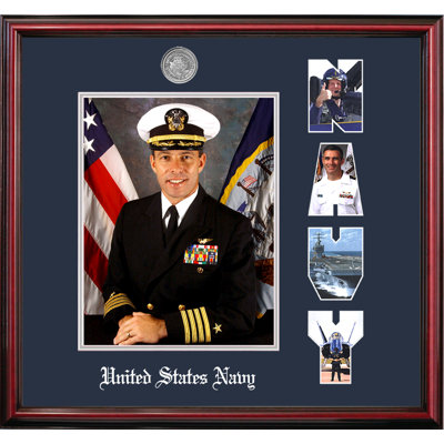 Navy Portrait Petite Picture Frame