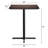 Commercial Seamless Surface Tabletop with Bar Height Crisscross Base-265082745
