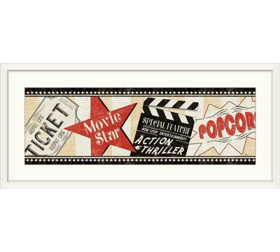 «Movie Night», publicité vintage par Pela Studio - impression d'art graphique