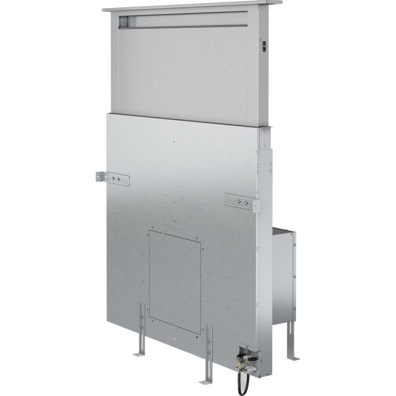 Noyau 36 po. Core Zephyr Treviso Système de couloir télescopique 600 CFM avec souffleur simple en acier inoxydable