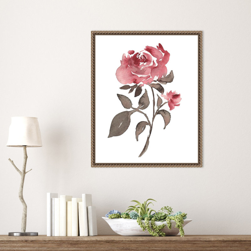«June Rose» par Amanda Cook, reproduction d'art sur toile encadrée, H 20 po x l 16 po