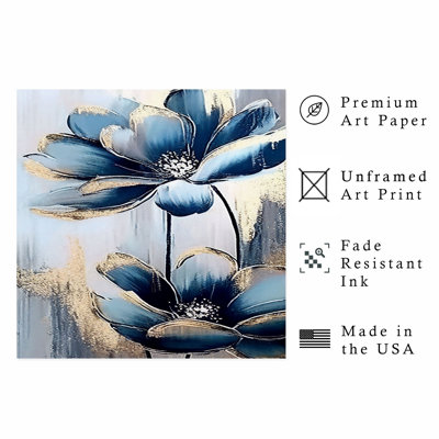 Impression florale moderne sans cadre