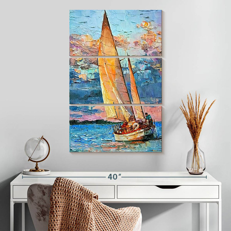 Mehar Sailboat Sunset Cruise, 32" H x 20" W