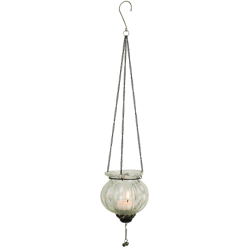 18'' H Glass Tealight Holder