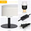 Lampe de table noire 16,2 po Ftima