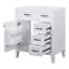 Base de meuble-lavabo de salle de bain sans lavabo, armoire avec tiroirs-701871849
