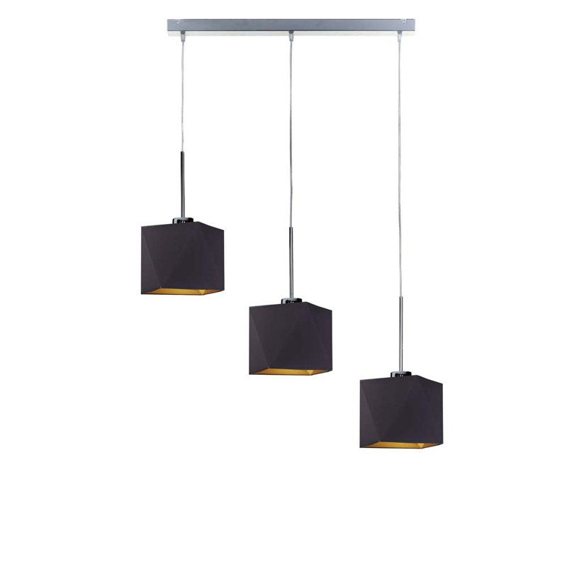 Glynn 3 - Light Kitchen Island Pendant, Black
