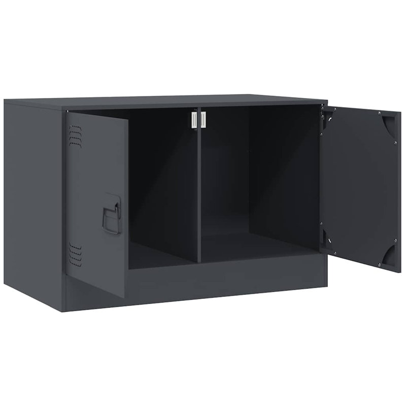 Ardussi Unfinished TV Stand for TVs up to 24", Anthracite
