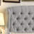 Fabric Upholstered Bed,Tufted Headboard Adjustable Height Bed Frame-283896219-283896217