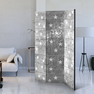 Stars on Concrete Room Divider