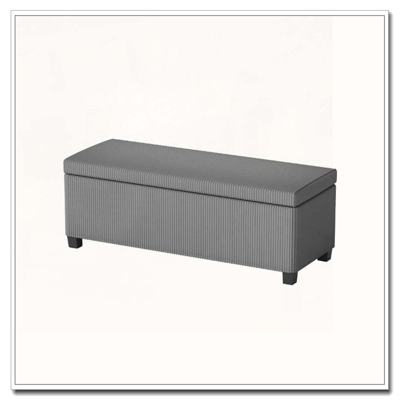 Repose-pieds avec rangement et repose-pieds polyvalent et fonctionnel, Gris