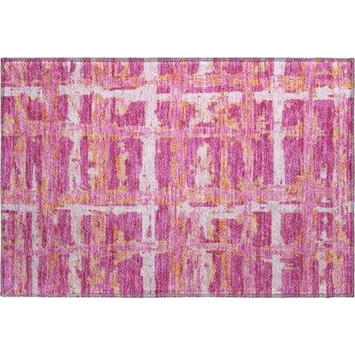 Premium Machine Washable Prisco Blush Rug