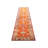 Runner One-of-a-Kind Hand-Knotted 1960s 2'9" x 12'1" Runner Wool Area Rug in Red/Orange/Ivory