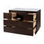Ensemble de meuble-lavabo à 6 tiroirs en bois et quartz l 48 po Soleil Brun-1411548087-1414103485