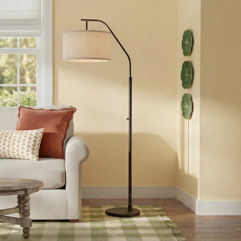 Greenbury 66'' Black Task Floor Lamp