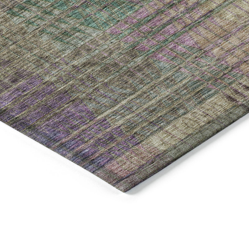 Tapis rond 8 po Olive Green