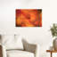 Ladybug Autumn Leaf Delicate Vibrant Abstract Ladybug Autumn Nature Wall Art Print - Print-242559081
