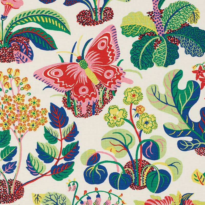 Tissu papillon exotique, Printemps