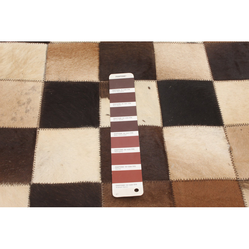 Lasater Cowhide Checkered Indoor Rug