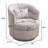 29" Wide Modern Soft Linen Swivel Barrel Chair With Lumbar Pillow-561304271