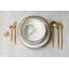 "The Luxury Collection" Marble Design Plate with Gold Trim - Small - 8"