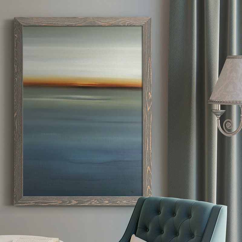 Mantz " Beside The Blue I ", Gray, 43.5" H x 31.5" W x 1" D