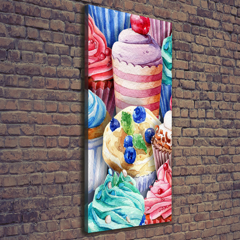 Colourful Muffins - Wrapped Canvas Print