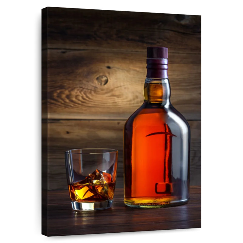 Yarlin Whiskey Bottle, 24" H x 16" W