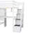 Loft Bed With Built-In Desk And Staircase-1245153481