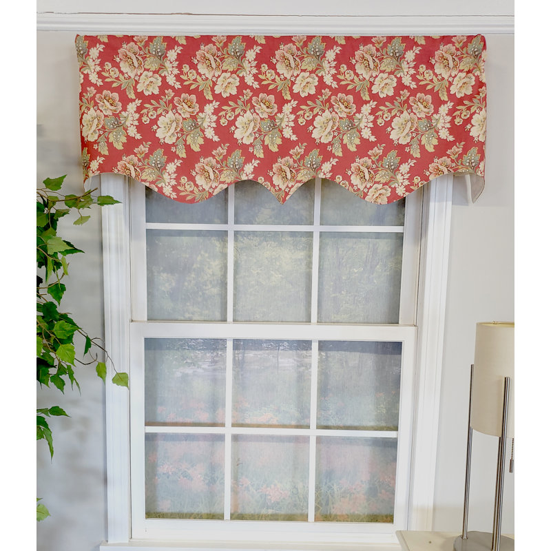 Asinat Floral Pointed Window Valance